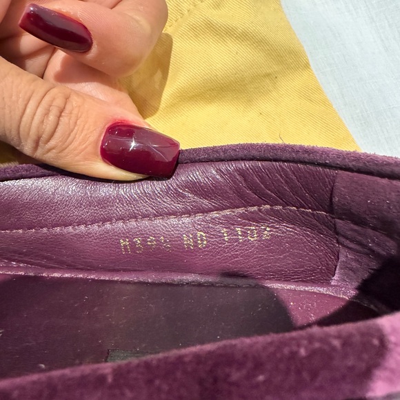 Pre-Owned Louis Vuitton purple Suede Loafers - Picture 4 of 8